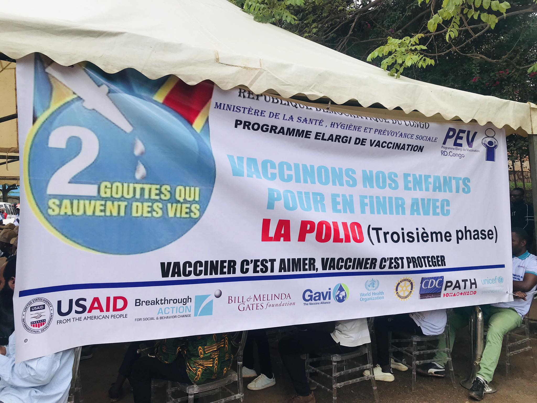 lancement de la 3ème phase de vaccination contre la poliomyélite au Sud-Kivu