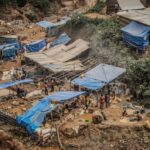 Site d'exploitation de minerais à Mwenga