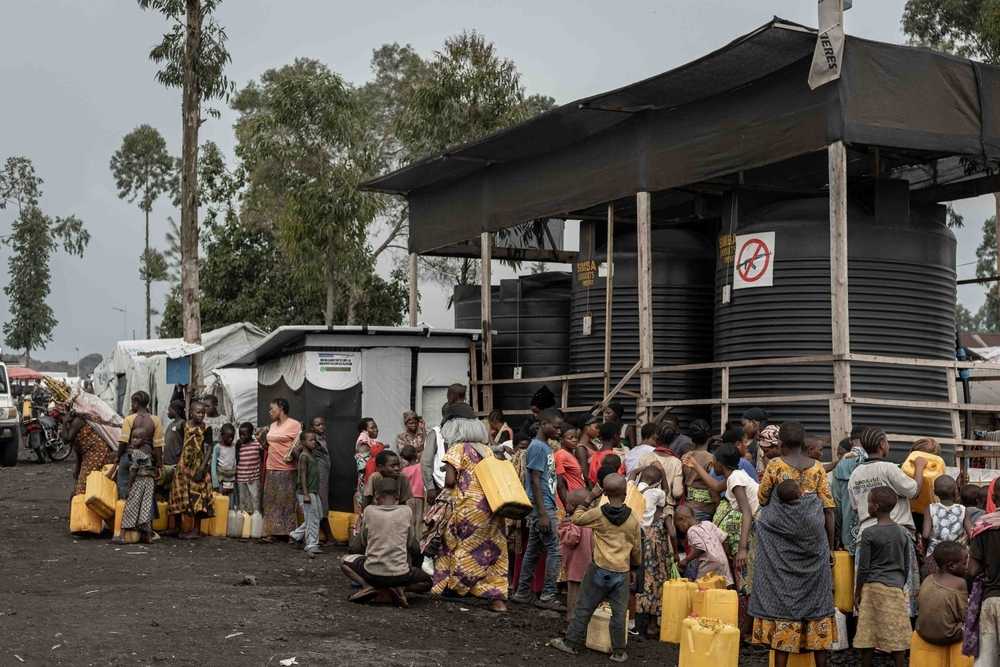 crise sanitaire imminente dans les camps de déplacés à Goma MSF