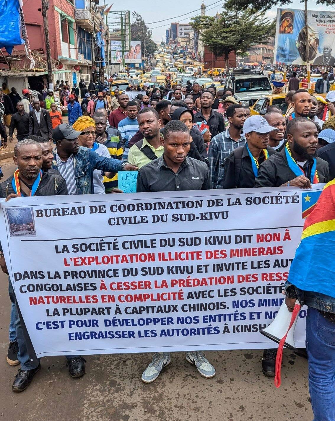 les forces vives se mobilisent contre l’exploitation illicite des minerais et l’agression de la RDC