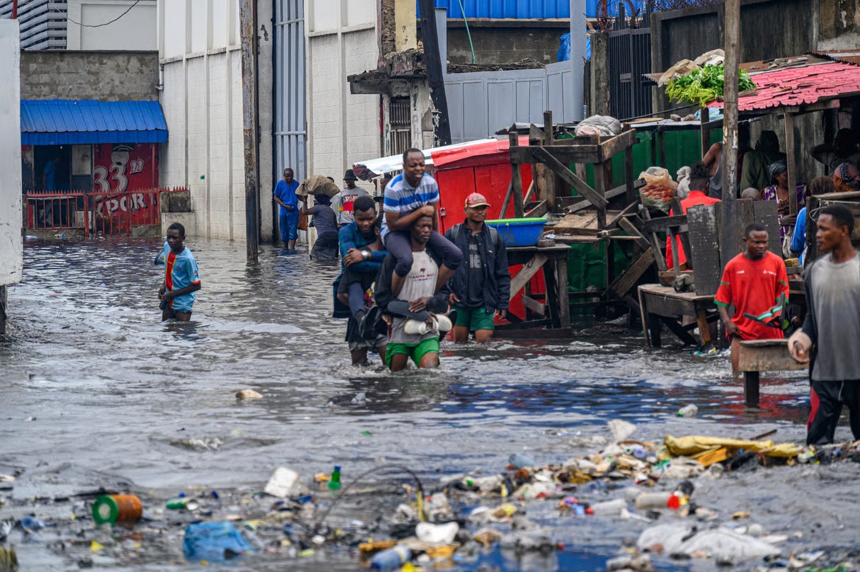 Pluies diluviennes à Kinshasa
